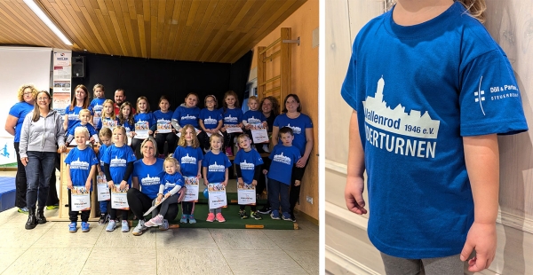 T-Shirt-Spende für die Kinder des TSV Wallenrod