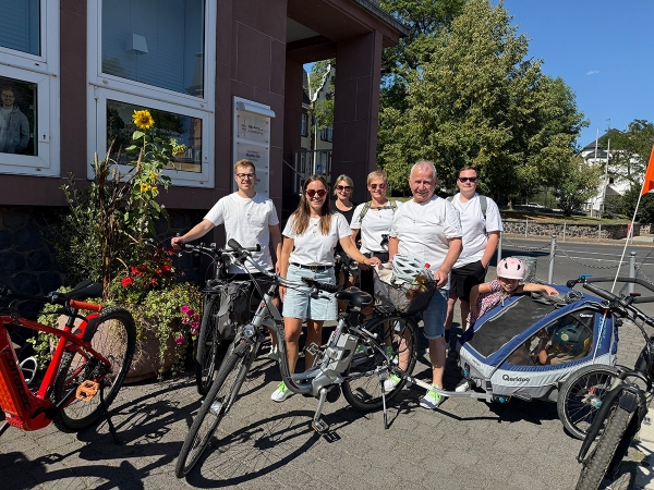 Teamausflug zum Auftakt des Lauterbacher Stadtradelns